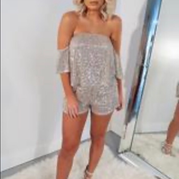 Nwt Sequin Romper